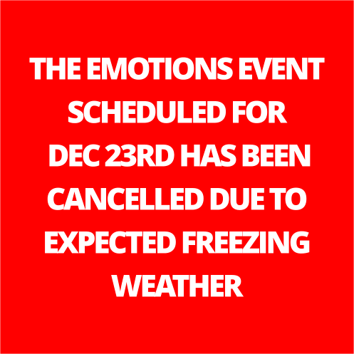 The Emotions Band Dec 23, 2022 (EVENT CANCELLED DUE TO EXPECTED FREEZING WEATHER)